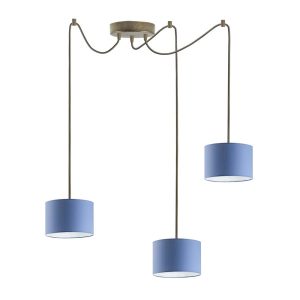 Stylowa lampa sufitowa WAIKIKI W3 Stare Złoto – Niebieski 879973 Stylowa lampa sufitowa WAIKIKI W3 Stare Złoto – Niebieski 879973
