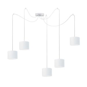 Stylowa lampa sufitowa WAIKIKI W5 Chrom – Biały 883542 Stylowa lampa sufitowa WAIKIKI W5 Chrom – Biały 883542