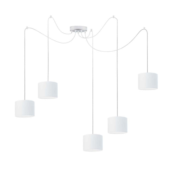Stylowa lampa sufitowa WAIKIKI W5 Chrom - Biały 883542