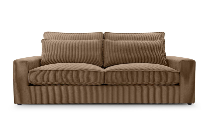 Stylowa Sofa z wygodnym siedziskiem CHANEL LINCOLN17 brązowy 340122