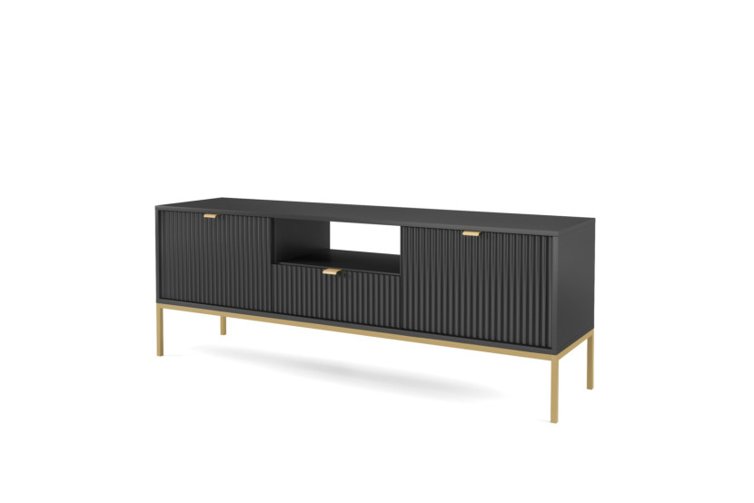 Stylowa szafka RTV Kioto RTV154 w kolorze czarnym 305857