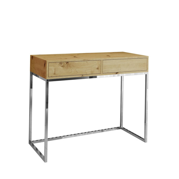 Stylowa toaletka 100 CUBIC na chromowanym stelażu dąb wotan 806306
