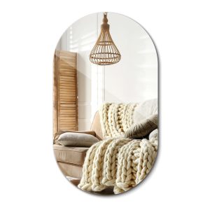 Stylowe lustro owalne 58 x 100 cm designerskie lustro ścienne 896362 Stylowe lustro owalne 58 x 100 cm designerskie lustro ścienne 896362
