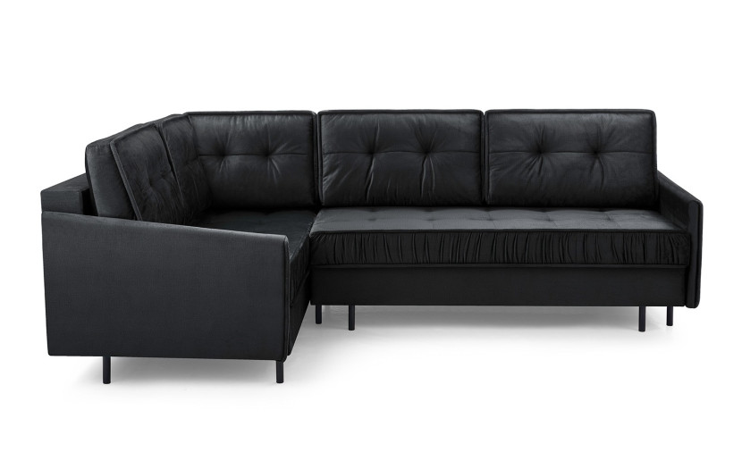 Stylowy Narożnik tapicerowany do salonu GRAND / MON97 ciemny szary Lewa 536763
