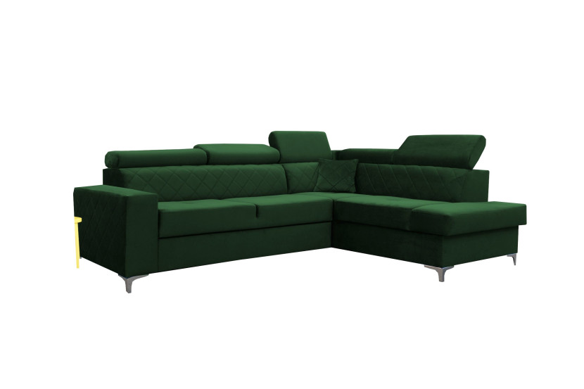 Stylowy Narożnik tapicerowany do salonu VIVIENNE / FRESH13 zielony 656697
