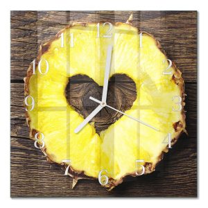 Stylowy zegar 30×30 Ananas cichy mechanizm salon 1034382 Stylowy zegar 30×30 Ananas cichy mechanizm salon 1034382