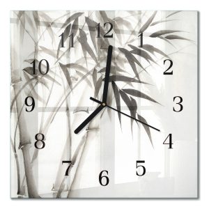 Stylowy zegar 30×30 Bambus design na ścianę 1038377 Stylowy zegar 30×30 Bambus design na ścianę 1038377