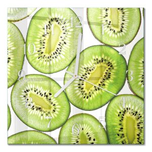 Stylowy zegar 30×30 Kiwi dekoracyjny na ścianę 1035344