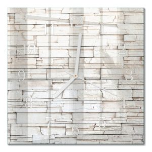 Stylowy zegar 30×30 Klinkier cichy mechanizm salon 1043859