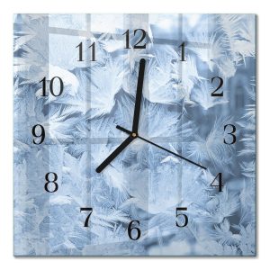 Stylowy zegar 30×30 Płatki Śniegu design na ścianę 1040893 Stylowy zegar 30×30 Płatki Śniegu design na ścianę 1040893