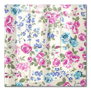 Stylowy zegar 30×30 Róże dekoracyjny do salonu 1042367 Stylowy zegar 30×30 Róże dekoracyjny do salonu 1042367