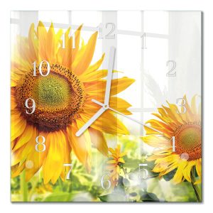 Stylowy zegar 30×30 Słonecznik design na ścianę 1041085 Stylowy zegar 30×30 Słonecznik design na ścianę 1041085