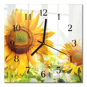 Stylowy zegar 30×30 Słonecznik design na ścianę 1040491 Stylowy zegar 30×30 Słonecznik design na ścianę 1040491