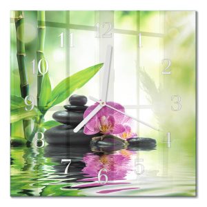 Stylowy zegar 30×30 Spa Orchidea design na ścianę 1042499 Stylowy zegar 30×30 Spa Orchidea design na ścianę 1042499