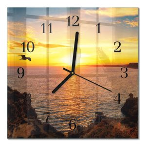 Stylowy zegar 30×30 Zachód słońca design na ścianę 1044213 Stylowy zegar 30×30 Zachód słońca design na ścianę 1044213