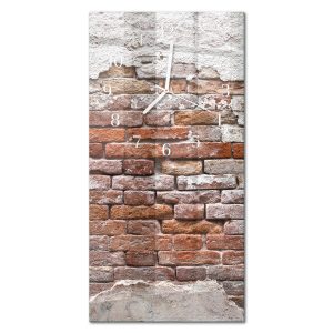 Stylowy zegar 30×60 Cegła nowoczesny do salonu 1041939 Stylowy zegar 30×60 Cegła nowoczesny do salonu 1041939