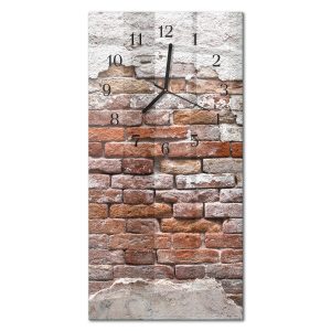 Stylowy zegar 30×60 Cegła nowoczesny do salonu 1041745 Stylowy zegar 30×60 Cegła nowoczesny do salonu 1041745