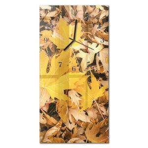 Stylowy zegar 30×60 Liście design na ścianę 1036738 Stylowy zegar 30×60 Liście design na ścianę 1036738