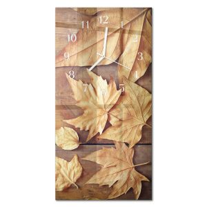 Stylowy zegar 30×60 Liście design na ścianę 1040408 Stylowy zegar 30×60 Liście design na ścianę 1040408