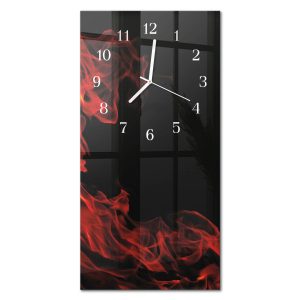 Stylowy zegar 30×60 Ogień design na ścianę 1039949 Stylowy zegar 30×60 Ogień design na ścianę 1039949