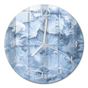 Stylowy zegar fi30 Płatki Śniegu design na ścianę 1040978 Stylowy zegar fi30 Płatki Śniegu design na ścianę 1040978
