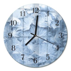 Stylowy zegar fi30 Płatki Śniegu design na ścianę 1040535 Stylowy zegar fi30 Płatki Śniegu design na ścianę 1040535
