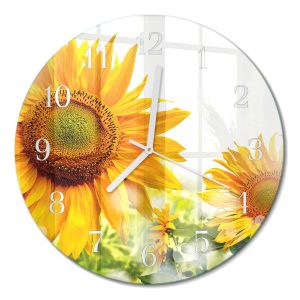 Stylowy zegar fi30 Słonecznik design na ścianę 1040591 Stylowy zegar fi30 Słonecznik design na ścianę 1040591