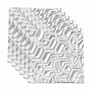 Styropianowe Panele Ścienne 3D Kasetony Sufitowe 60X60 Opal 6 Szt. 2,16 M2 713631