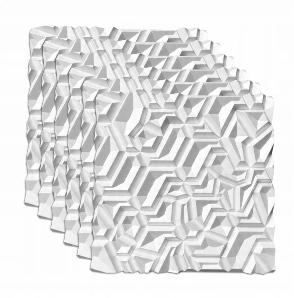 Styropianowe Panele Ścienne 3D Kasetony Sufitowe 60X60 Opal 6 Szt. 2,16 M2 713631
