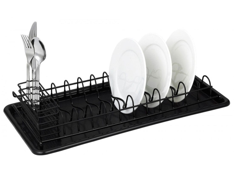 Suszarka do naczyń 50x24cm ociekacz czarna KINGHOFF 678264