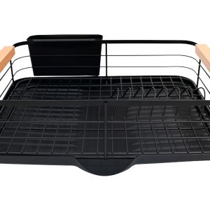 Suszarka do naczyń Compact metalowa czarna 334623 Suszarka do naczyń Compact metalowa czarna 334623