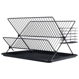 Suszarka na naczynia czarna 45x32x25,5 cm 782236 Suszarka na naczynia czarna 45x32x25,5 cm 782236