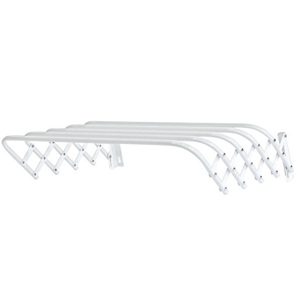 Suszarka na pranie harmonijkowa 60 cm biała stalowa 224768