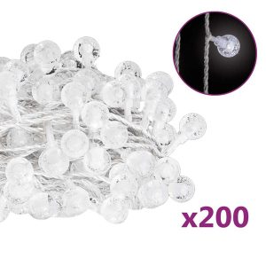 Sznur świątecznych lampek Zimna biel 20 m vidaXL 402146 Sznur świątecznych lampek Zimna biel 20 m vidaXL 402146