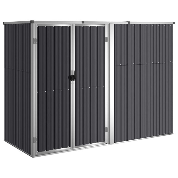Szopa Antracyt 225 x 89 x 161 cm Stal vidaXL 507849