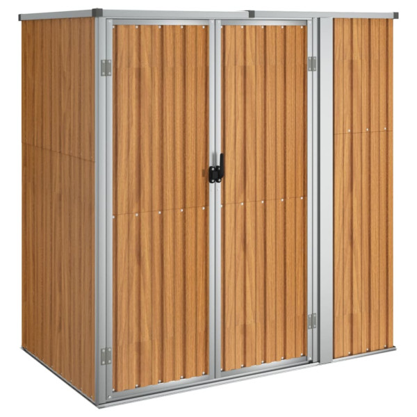 Szopa Brąz 161 x 89 x 161 cm Stal vidaXL 507825