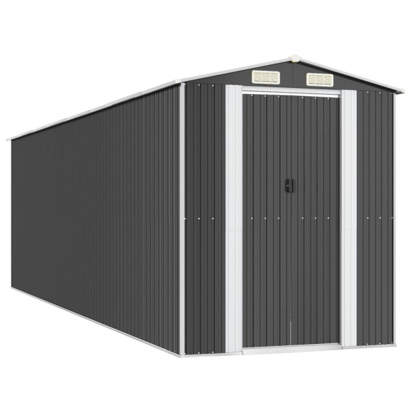 Szopa ogrodowa, antracytowa, 192x689x223 cm, stal galwanizowana 616727