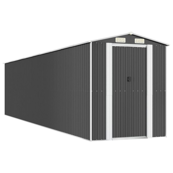 Szopa ogrodowa, antracytowa, 192x855x223 cm, stal galwanizowana 617410
