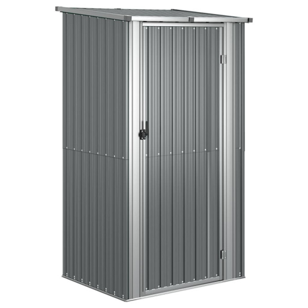 Szopa ogrodowa, szara, 118,5x97x209,5 cm, stal galwanizowana 617456