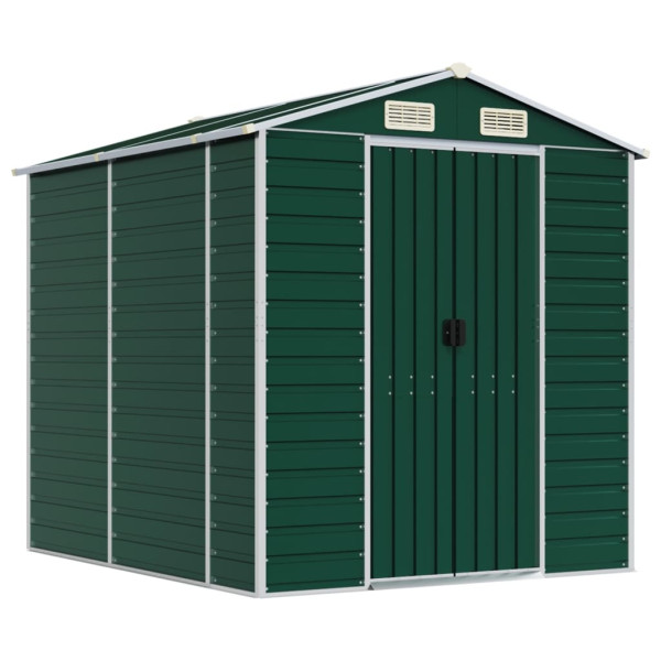Szopa ogrodowa Zielony 191 x 215 x 198 cm Stal vidaXL 677025