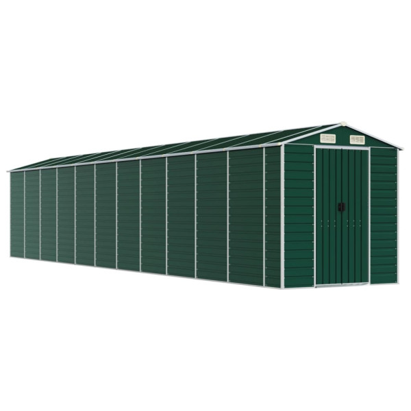 Szopa ogrodowa Zielony 191 x 980 x 198 cm Stal vidaXL 677020