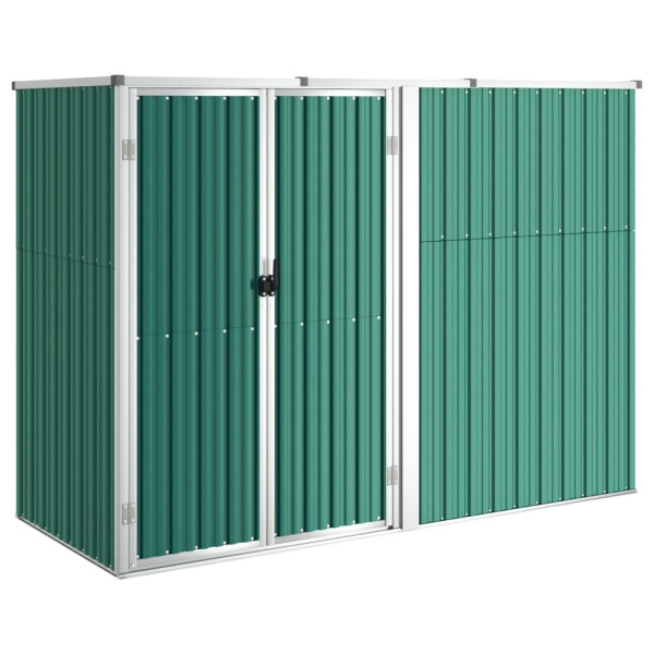 Szopa Zielony 225 x 89 x 161 cm Stal vidaXL 507856