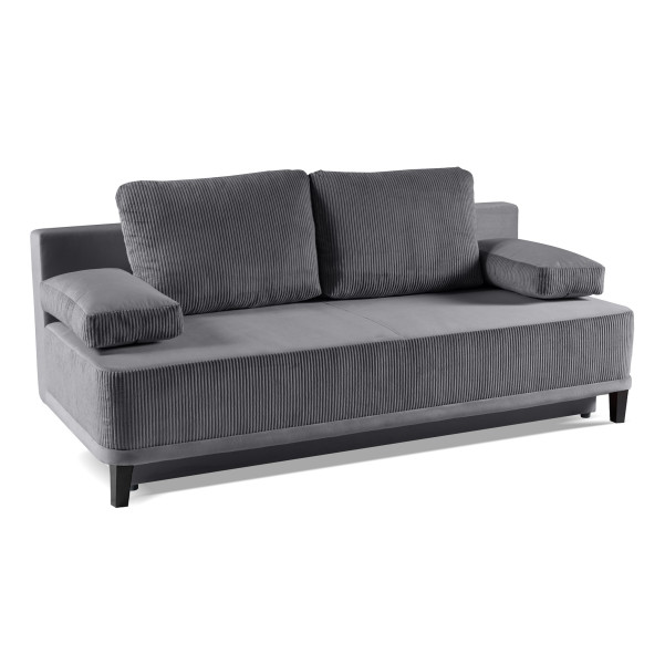 Sztruksowa sofa ROSSO Stalowy Szary 465704
