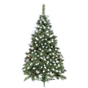 Sztuczna choinka 120 cm sosna ośnieżona z szyszkami drzewko 336316 Sztuczna choinka 120 cm sosna ośnieżona z szyszkami drzewko 336316