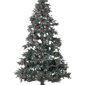 Sztuczna choinka 240 cm śnieg szyszki 302171 Sztuczna choinka 240 cm śnieg szyszki 302171