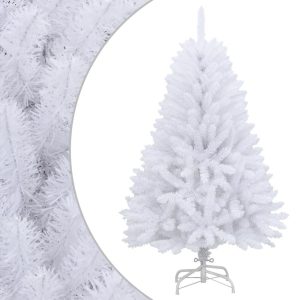 Sztuczna choinka Biały 120 cm vidaXL 401734