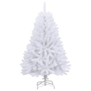 Sztuczna choinka Biały 150 cm vidaXL 401782