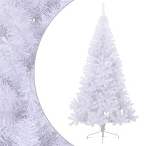 Sztuczna choinka Biały 210 x 120 cm vidaXL 399369