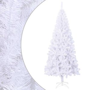 Sztuczna choinka Biały 240 x 120 cm vidaXL 375100