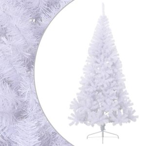 Sztuczna choinka Biały 240 x 125 cm vidaXL 399271